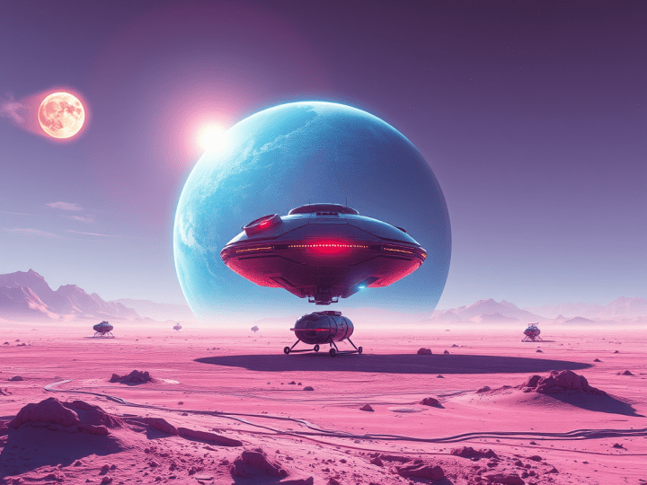 Planet Zygotron from the screenplay titled "Blue Dirt" by Mariana Convery satire